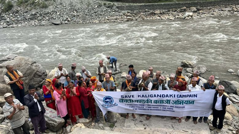 कालीगण्डकी नदीमा अवैध उत्खनन रोकिएन
